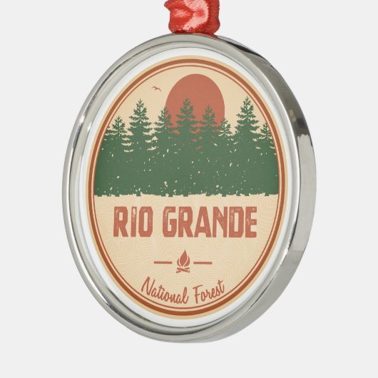 Rio Grande National Forest Metalen Ornament (Links)