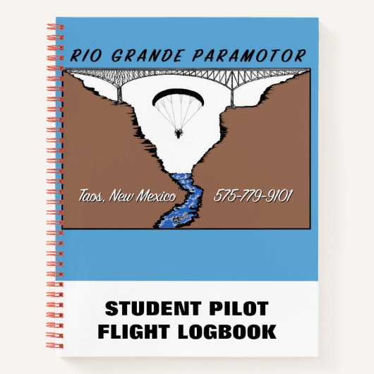 Rio Grande Paramotor-pilotenlogboek Notitieboek (Voorkant)