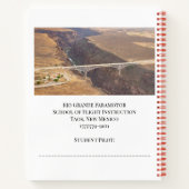 Rio Grande Paramotor-pilotenlogboek Notitieboek (Achterkant)
