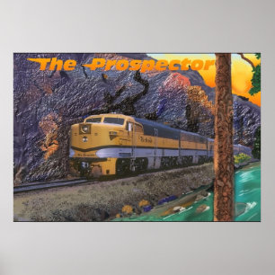 Rio Grande Prospector in de Royal Gorge Poster