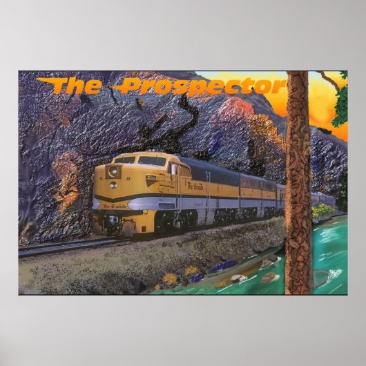Rio Grande Prospector in de Royal Gorge Poster (Voorkant)
