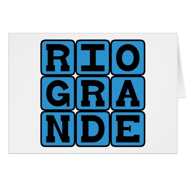 Rio Grande, Rivier in Texas (Voorkant Horizontaal)