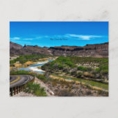 Rio Grande rivier, Texas Briefkaart