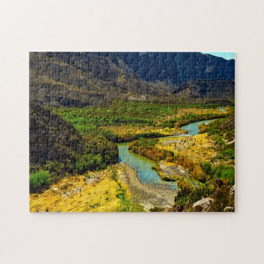 Rio Grande rivier Texas. Legpuzzel (Horizontaal)