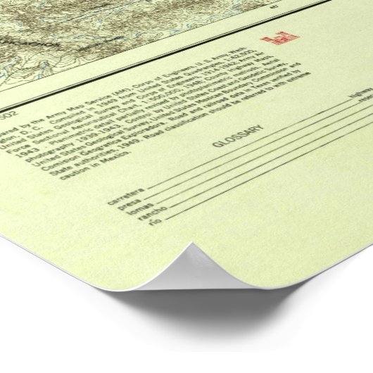 Rio Grande Valley Topo Map Poster (Hoek)