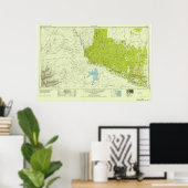 Rio Grande Valley Topo Map Poster (Thuiskantoor)