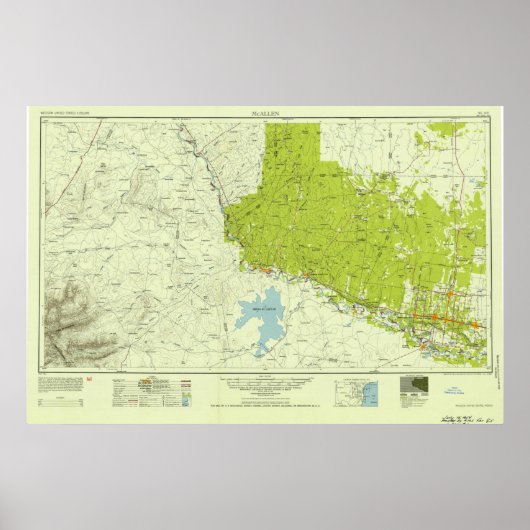 Rio Grande Valley Topo Map Poster (Voorkant)