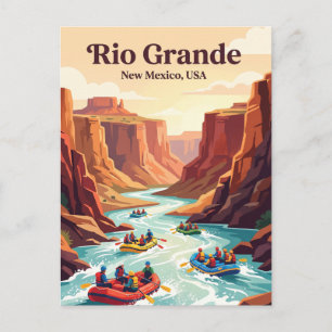 Rio Grande, VS, wildwatervlotten Briefkaart