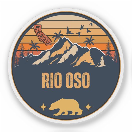 Rio Oso, Californië Sticker (Voorkant)