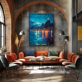 Rio Radiance - Christus de Verlosser Reflecties Poster