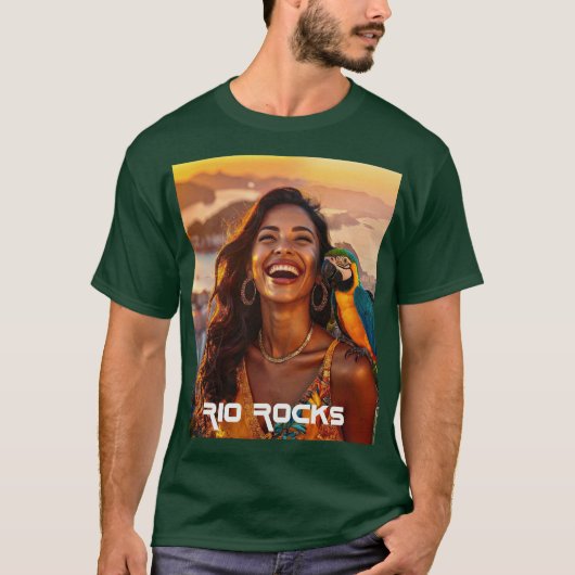 RIO ROCKS - BRAZILIË T-SHIRT (Voorkant)