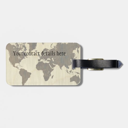 Rio Rosewood en Curly Maple Wereldkaart.jpg Bagagelabel (Achterkant horizontaal)