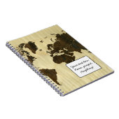 Rio Rosewood en Curly Maple Wereldkaart.jpg Notitieboek (Rechterzijde)