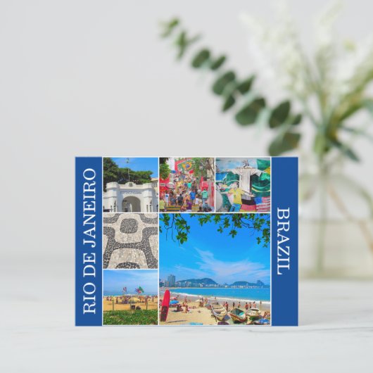 rio scènes briefkaart (Staand voorkant)