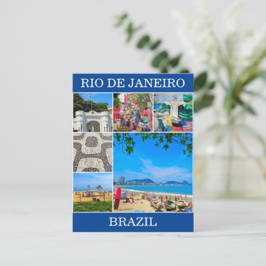 rio schilderachtig briefkaart (Staand voorkant)