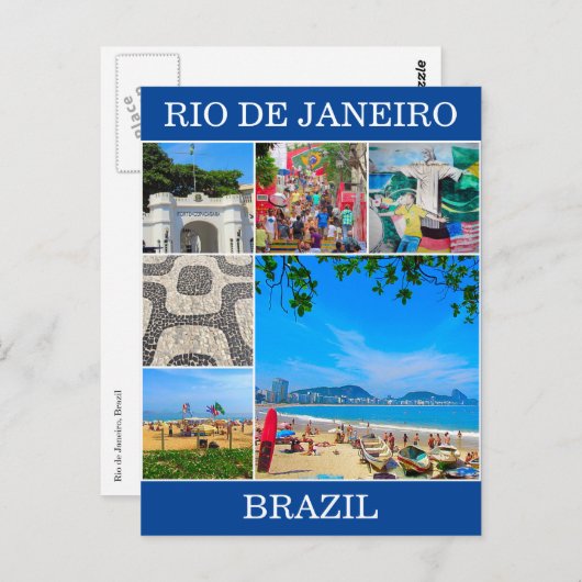 rio schilderachtig briefkaart (Voorkant / Achterkant)