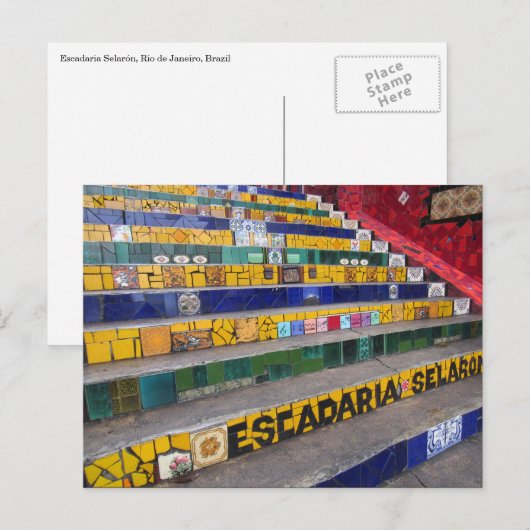 rio selaron stappen briefkaart (Voorkant / Achterkant)