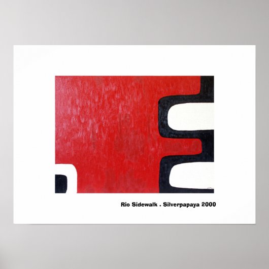 Rio Sidewalk . Silverpapaya 2000 Poster (Voorkant)