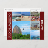 rio sugerloaf scènes briefkaart (Voorkant / Achterkant)