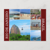 rio sugerloaf scènes briefkaart (Voorkant)