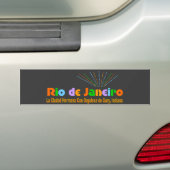 Rio Test Bumpersticker Deel 2 Alle zwarte achtergr (Op auto)