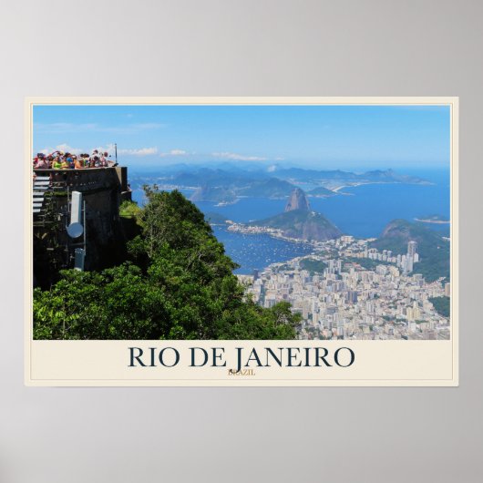 Rio vanaf de Suikerbroodberg Poster (Voorkant)