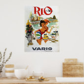 RIO VINTAGE TRAVEL VAN 1960 POSTER (Keuken)