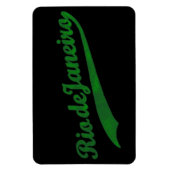 Rio voor sleutelgroene letters magneet (Verticaal)