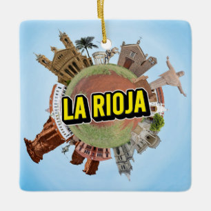 Rioja Argentinië kleine kleine planeet landmark ar Keramisch Ornament
