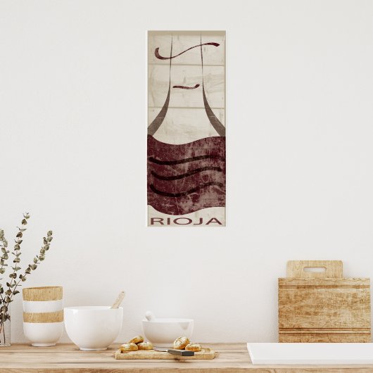 Rioja Wine Poster (Keuken)