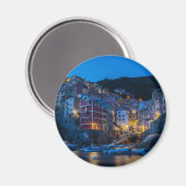 Riomaggiore at night Cinque Terre Liguria Italië Magneet (Voorkant / Achterkant)