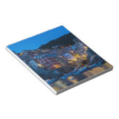 Riomaggiore at night Cinque Terre Liguria Italië Notitieblok (Schuin)