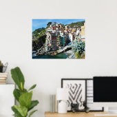 Riomaggiore, Cinque Terre, Italië Poster (Thuiskantoor)