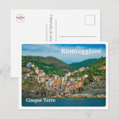 RIOMAGGIORE - Cinque Terre - Italië - UIT ZEE Briefkaart (Voorkant / Achterkant)