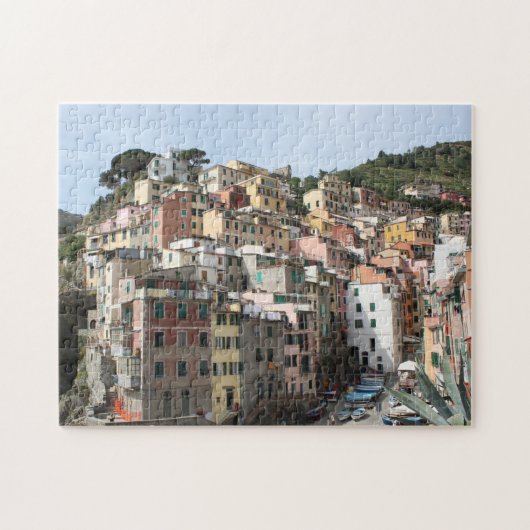 Riomaggiore Cinque Terre Italy Jigzaag Puzzle Legpuzzel (Horizontaal)