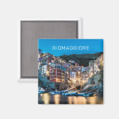 Riomaggiore Cinque Terre La Spezia Italië Panorama Magneet (Voorkant / Achterkant)