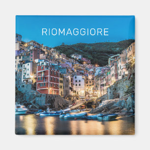 Riomaggiore Cinque Terre La Spezia Italië Panorama Magneet