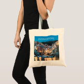 Riomaggiore Cinque Terre La Spezia Italië Panorama Tote Bag (Voorkant (product))