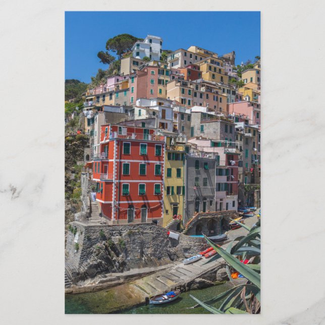 Riomaggiore Cinque Terre Liguria Italië (Voorkant)