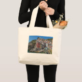 Riomaggiore Cinque Terre Liguria Italië Grote Tote Bag (Voorkant (product))