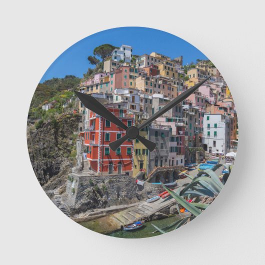 Riomaggiore Cinque Terre Liguria Italië Ronde Klok (Voorkant)