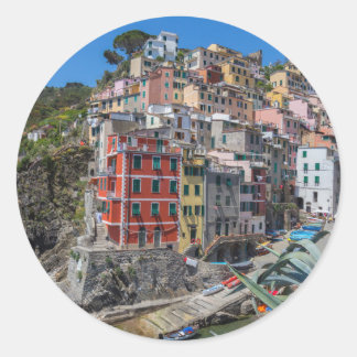 Riomaggiore Cinque Terre Liguria Italië Ronde Sticker
