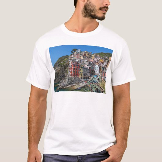 Riomaggiore Cinque Terre Liguria Italië T-shirt (Voorkant)