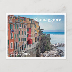 RIOMAGGIORE - Cinque Terre - Liguria - OUD TOWN - Briefkaart