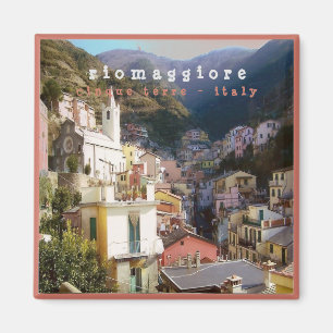 RIOMAGGIORE - Cinque Terre - panorama - Magneet
