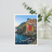 Riomaggiore, de eerste stad van de Cinque Terre Briefkaart (Staand voorkant)