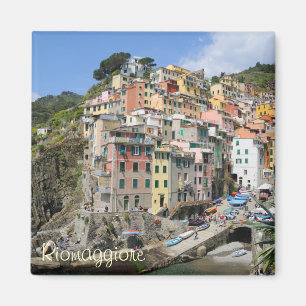 Riomaggiore dorpsgebied in Cinque Terre, Italië Magneet