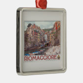 Riomaggiore Harbour - op White.jpg Metalen Ornament (Rechts)