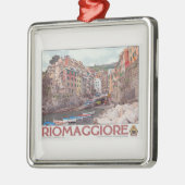 Riomaggiore Harbour - op White.jpg Metalen Ornament (Links)