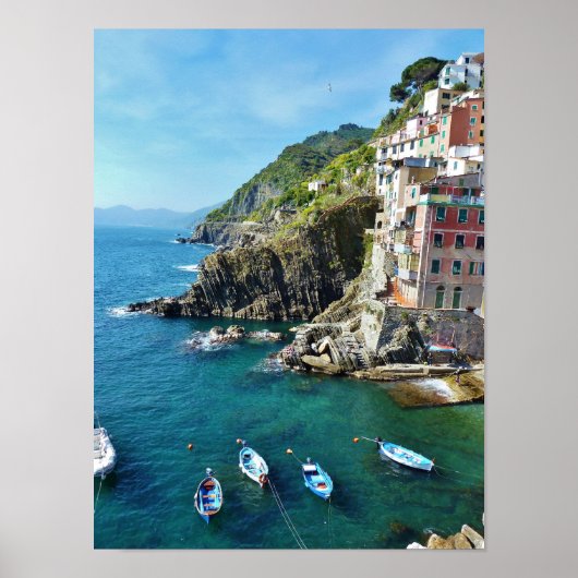 Riomaggiore Harbour Poster (Voorkant)
